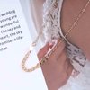 Iaceble Bohemia Tiny Star Chain Necklace Star Choker Necklace Lucky Star Necklace Minimalist Gold Star Link Necklace Jewelry for Women and Girls