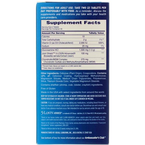 Osteo Bi-Flex Triple Strength + Vitamin D, Coated Tablets 80 ea