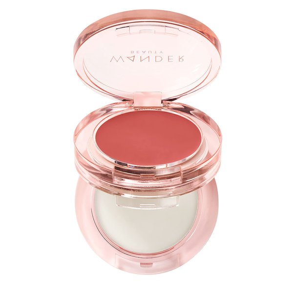 Wander Beauty Double Date Lip and Cheek - Honeymoon/Swipe - 4-in-1 Cream Blush & Lip Tint - Blush, Lip Moisturizer, Lip Balm, & Eye Gloss - Multitasking Eye, Cheek, and Lip Makeup With Green Tea
