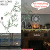 Fudios Lighted Olive Garland Battery Operated with Timer 96 LED Fairy Lights 6ft, Mantle Fireplace Vine Garland with Lights for Decoration Inside Outside Christmas Valentines Wedding