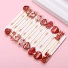 10/16PCS Valentine’s Day Hair Clips for Women Glitter Love Heart Hair Clips Sweet XOXO Bobby Hairpins Costume Party Valentine’s Day Accessory Gifts for Her