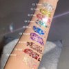 MAEPEOR Chunky Face Body Glitter Gel 19 Colors Mermaid Sequins Holographic Body Glitter Gel Long-Lasting Festival Makeup Glitter Paint for Face Body Hair Nails (30g, 008 Red)