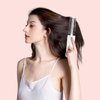RHOS Small Round Hair Brush for Women & Men - Mini Styling Brush with Nylon Bristles for Blow Drying, Bangs, Curly, Thin or Short Hair (White)