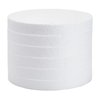 Juvale 8 Inch Foam Circles for Crafts, 1 Inch Thick Round Polystyrene Discs for DIY Projects (White, 6 Pack)