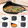 AINIYNM Toy Storage Organizer and Play Mat 13" Basket for Building Bricks Collapsible Storage Box for Kids Nonwoven Fabric Organizer Cube Bin