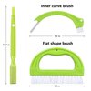 Living&Giving Grout Brush, (3 in 1) Grout Cleaner Brush, Tile Joint Scrub Brush with Handle, Stiff Cleaning Brush for All of The Household Such as Shower,Bathroom, Kitch, Seams, Floor Lines