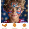 Red White and Blue Face Paint-USA American Flag Patriotic Stripe Fan Face Body Paint,Independence Day Face Painting Kit for Sports Makeup,4th of July 3 Colors Paint Set for Baseball Softball Players