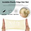 Bobby Pins - Hair Nets for Buns - Dance Competition Must Haves - 2pcs Invisible Hair Nets，20 Pieces U Shaped Pins 10 pcs Bobby Pins, 4pcs Hair Elastic Bands for Ballet Bun, Yoga,Working(Blonde)