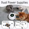 ORSDA 2in1 Interactive Toys for Indoor Cats, Timer Auto On/Off, Cat Toy Balls & Ambush Electronic Cat Mice Toy for Entertainment with 6pcs Feathers, Dual Power Supplies