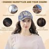 SUNBORRY Women's Wig Hats with Wavy Hair Extensions, Baseball Cap with Hair Attached, 20 Inch (Blue Hat-STAR-18T Dark Ash Blonde)