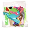 Syleia Pack of 20 Bright and Pastel Hair Ties Ponytail Holders Elastic Ribbon Band Crease Free Hand Knotted Fold Over Ouchless Strong Hold