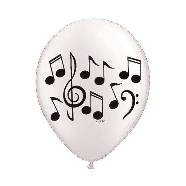Music Note Latex Balloons - 10 Balloons - 11" Each