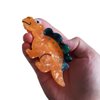 Novelty Dinosaur Hair Clip,Acetate Claw Clips,Hair Clips for Women,Orange