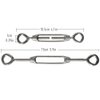 Cozihom M4 Eye & Eye/O to O Turnbuckle 304 Stainless Steel, Hardware Kit for Wire Rope Tension Heavy Duty, for Sun Shade, Tent Installation, Anti-Rust, 6 Packs