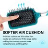 RHOS Paddle Hair Brush for Women&Men-Detangler Hair Brush with Nylon Bristlesfor Thick,Curly,Thin,Long,Wet&Dry Hair-Cushion Square Hair Brush for Detangling,Smoothing (1 Pack-Green)