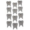 Novel Merk Healthy Tooth Smiling Small Refrigerator Magnets Set for Party Favors & Carnival Prizes Miniature Design (12 Pieces)