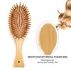 HybtwinHair Brushes for Women & Natural Bamboo Hair Brush for Massaging Scalp – Softening Soft Bristle Hair Brush for Curly , An extra gift (no pattern)