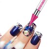 Diamond Painting Pen Nail Rhinestone Picker Dotting No Wax Pencil Dual-ended Gems Crystal Beads Handle Manicure Nail Art DIY 5D Diamond Art Painting Accessories Decoration Tool (Blue)
