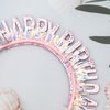 CIEHER Birthday Crown Birthday Headband, Birthday Headband, Happy Birthday Headband for Women Girls, Birthday Girl Headband, Birthday Tiara Happy Birthday Decorations, Birthday Gifts - Pink