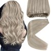 Sunny Sew in Extensions Real Human Hair Blonde Weft Hair Extensions Highlights Dirty Blonde Mix Platinum Blonde Sew in Hair Extensions Weft Human Hair Blonde Sew in Bundles 100g 16inch