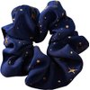 Blue Hair Band Scrunchie Cute Glitter Princess Star Adult Hair Ornament Elegant Ladies Girls Hair Accessories Easy Hair Arrangement Hair Scrunchie Popular Fashion Durable and Fashion Elastics and Ties