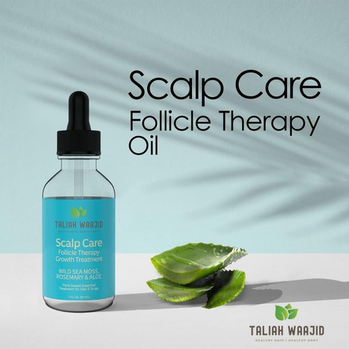 Taliah Waajid Scalp Care Follicle Therapy Growth Treatment Oil for Split Ends | | Plant-Based Hair & Scalp Treatment | Dry Scalp, & Hair Growth | Safe for All Hair Types | 2oz (V096)