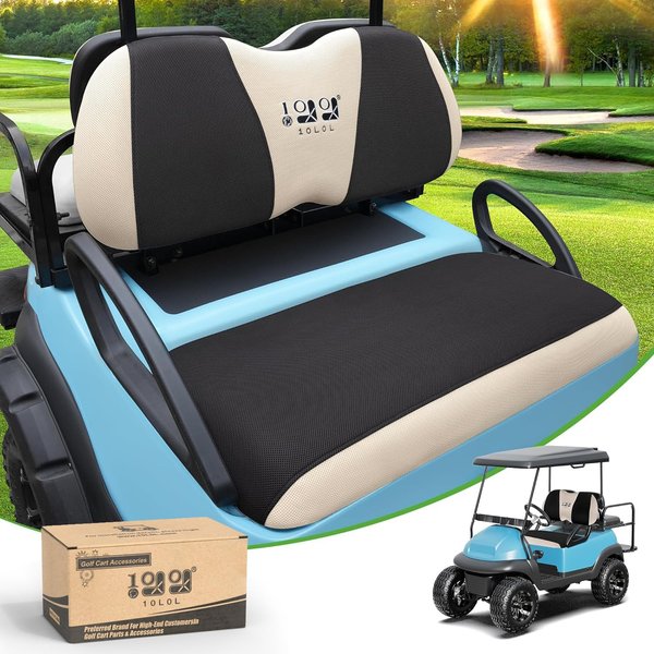 10L0L Elastic Golf Cart Seat Covers Perfect for Yamaha Club Car Precedent and Most Original Front Seat, Sandwich Material, A Perfect Balance of Warmth in Winter and Cooling in Summer