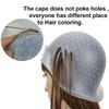 1 Pc White Reusable Silicone Hair Coloring Highlighting Cap, Hair Dyeing Cap for Hair with Hook for Hair Coloring Salon Hairdressing Tool