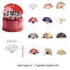 Japanese Party Decorations Folding Fans Party Decorations Folding Fans Birthday Party Supplies Includes Chinese Japanese Folding Fans Birthday Banner, Cake Topper, Cupcake Toppers, Balloons