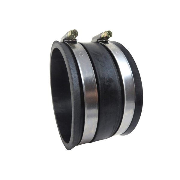 Taytools 467078 4 Inch Outside Diameter OD Flexible Cuff Coupler Dust Collector Shop Vacuum Hose Connector with 2 Hose Clamps for Hose 4 Inch OD