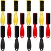 Patelai 12 Pieces Barber Blade Cleaning Nylon Brush Bulk Clipper Cleaning Brush Barber Accessories Cleaning Supplies Barber Styling Brush Hair Trimmer Manicure Tool Duster Fades Men(Black, Red, Gold)