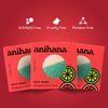 ANIHANA Bath Bombs 3 Pack with Coconut Oil Paraben Free Cruelty Free Refreshing Grapefruit & Lime Scent 6.3 oz Each
