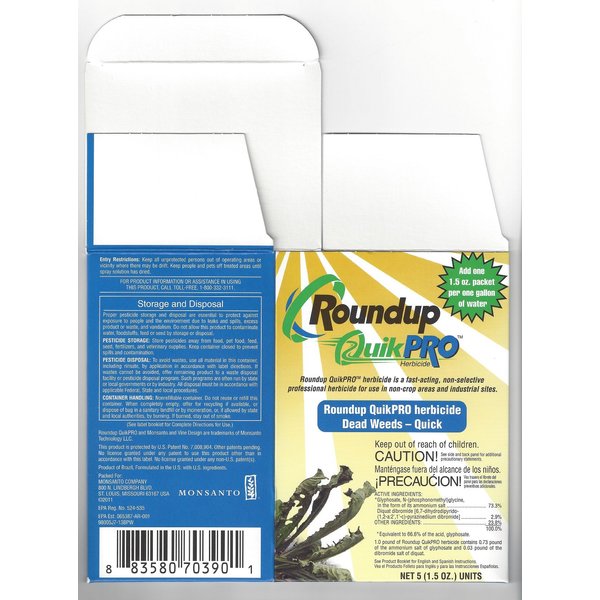 Roundup QuikPro 1 box Net 5 (1.5oz) packets