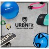 URBNFit Exercise Ball - Yoga Ball for Workout, Pilates, Pregnancy, Stability - Swiss Balance Ball w/Pump - Fitness Ball Chair for Office, Home Gym, Labor- White, 18 in
