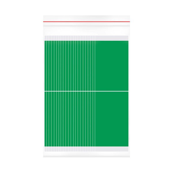 Easy Green Hair System Tape Shape 1 inch STRAIGHT 1-pack