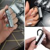Nail Cleaning Brush- 20 Pcs Home Plastic Nail Brushes with Black Handle Grip Fingernial Brush Cleaner Travel Portable Nail Art Manicure Tools for Toes and Nails