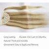 Ponytail Extension Human Hair Clip on Ponytail Hair Extension 100% Real Remy Human Hair Wrap Around Ponytail Long Straight Ponytail Hairpiece Pony Tails Hair Extensions