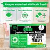 Rockin' Green Washing Machine Cleaning Tablets (8 Pieces) - Deodorazing Washer Machine Cleaner Tablets for a 4 Month Supply - Easy to Use Washer Cleaner to Remove Residue for All
