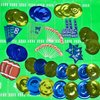 Football Birthday Party Decorations-Include Banners,2 Tablecovers(54''x72''),30Ct Hanging Swirl Decorations,24 Cupcake Toppers,20 Balloons for Football Theme Party