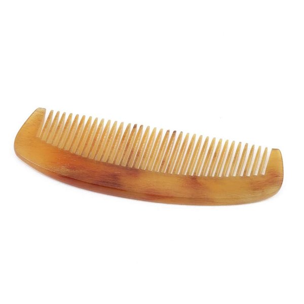 1pc Brown Natural Ox Horn Comb Of Hair No Static Health Care Hair Brush Hairdressing Comb For Hair Perfect for Gifting,Size2 Styling Tools and Appliances