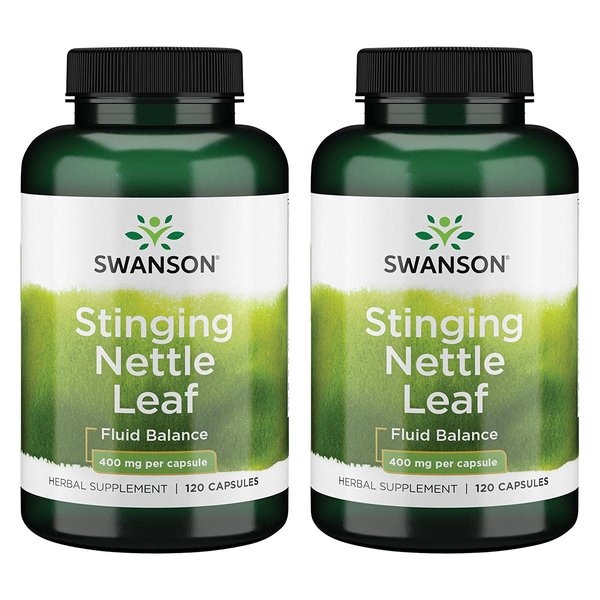 Swanson Stinging Nettle Leaf Herb Urinary Tract Health Respiratory Health Prostate Support Men's Health Herbal Supplement (Urtica dioica Leaf) 400 mg 120 Capsules