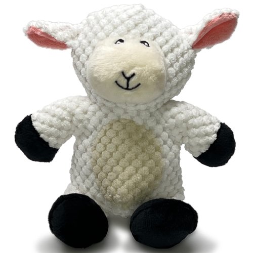 Glory To Dog Barnyard Lamb Plush and Squeaker Small Dog Toy for Small and Medium Breeds