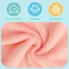 HOMEXCEL Baby Washcloths 50 Pack,Microfiber Coral Fleece Baby Bath Face Towel 7x9 Inch Extra Absorbent and Soft Burp Cloth and Wash Cloths for Newborn,Infants and Toddlers,Gentle On Sensitive Skin