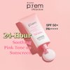 MAKE P:REM Soothing Pink Tone Up Sun Cream, Mineral Sunscreen for Dehydrated Skin, Lightweight, Non-Greasy Formula, Skin Tone Correction, Korean Sunscreen, SPF 50, 1.69 Fl. Oz. 50ml