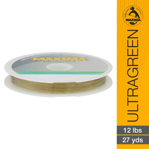 Maxima Fishing Line MLG12 Leader Wheel, Ultragreen, 12-Pound/27-Yard