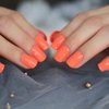 CoolNail Bright Orange Fake Nails Faux Ongles UV False Nails Full Cover Short Glossy Press on False Nail Art Tip Daily Wear Faux Ongles