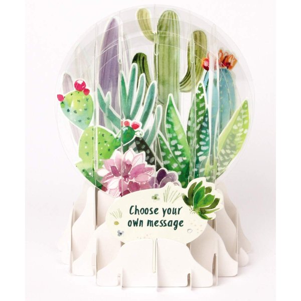 3D Pop Up Snow Globe All Occasion Card - CACTI