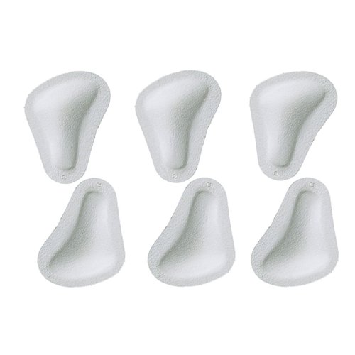 Pedag T-Form | German Made | Metatarsal Foot Pads for Pain Relief | Anatomically Correct | Vegetable Tan Leather | Self Adhesive | White | Size Med, Fits US W 8-10 / US M 7 | 3 Pairs
