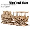 KWASVLYA 3D Wooden Puzzles Wine Truck Model Kits, Wooden Train Puzzles for Adults and Teens, Educational Brain Teaser Assembly Model, Gifts for Christmas/Birthday