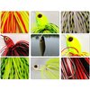 Bass Fishing Spinner Bait Kits Bass Lures Hard Metal Spinnerbait Jigs Multicolor Buzzbait Swimbaits Silicon Skirt Swim Jigs for Bass Trout Pike Salmon Walleye Freshwater Saltwater (9pcs)